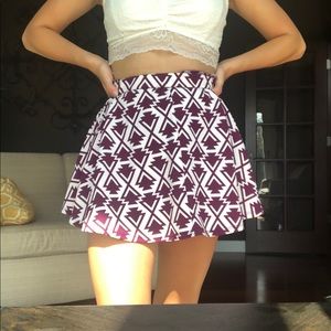 ❤️red and white mini skirt❤️